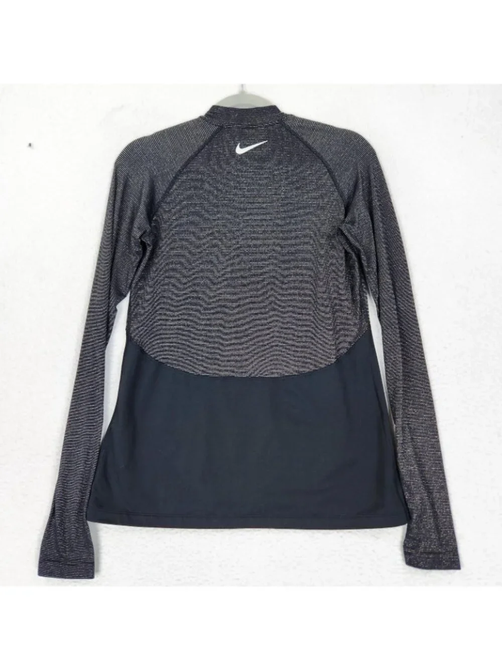 Nike Shirt Womens Medium Black Pro Warm Dri-FIT Long Sleeve Running Athletic
